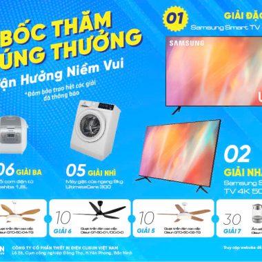 CÔNG BỐ KẾT QUẢ CHƯƠNG TRÌNH “BỐC THĂM TRÚNG THƯỞNG – TẬN HƯỞNG NIỀM VUI”