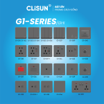 Ổ Cắm Công Tắc CLISUN G1-SERIES/ghi